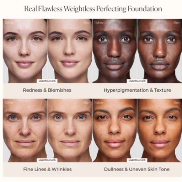 Laura Mercier Real Flawless Foundation* ~ 1C1 COOL VANILLE (Ivory Creme) 1oz NIB - Picture 9 of 12